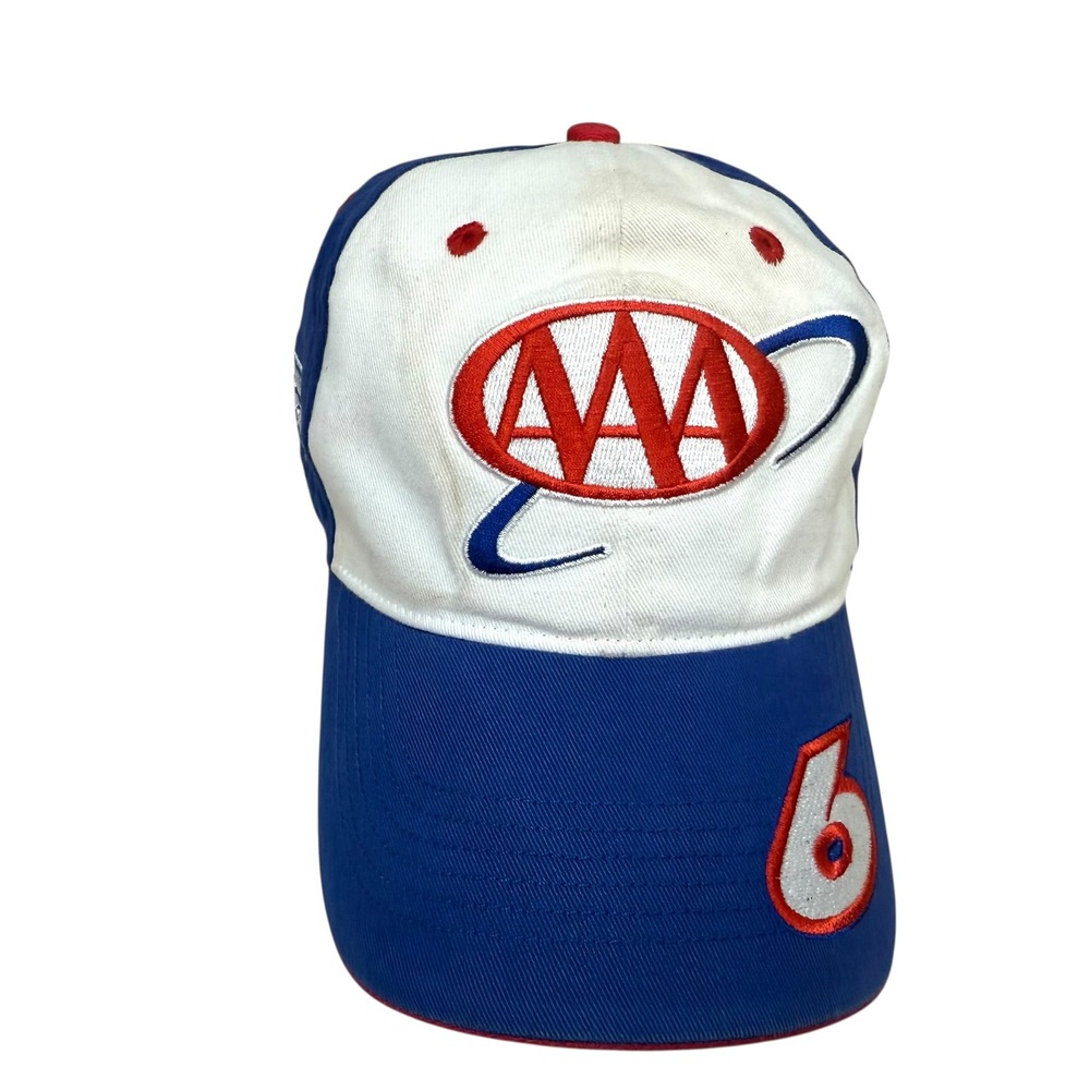 Mark Martin AAA NASCAR Cap Hat Salute To You #6 Roush Racing NASCAR Blue Men OS